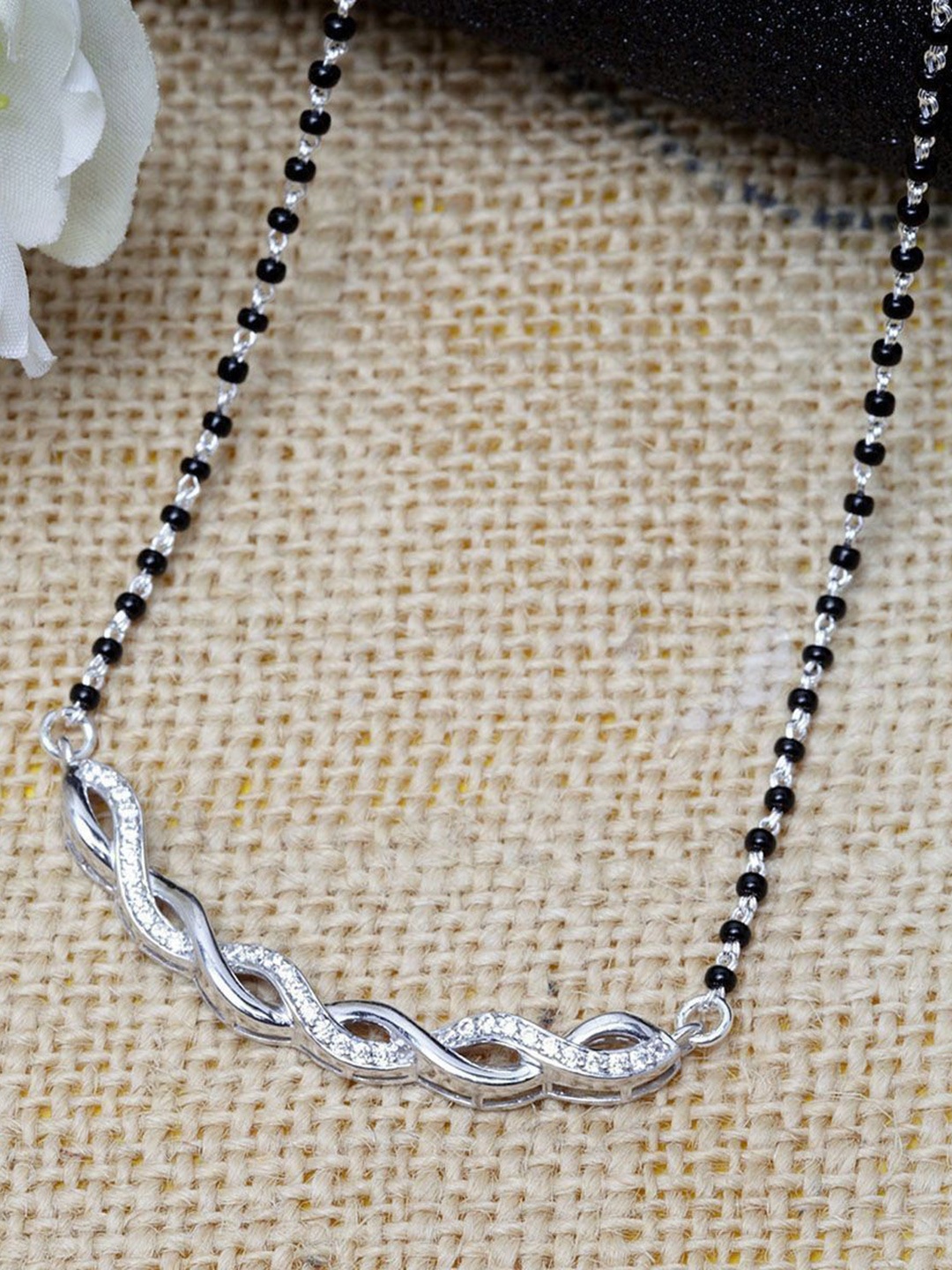 

Wynona Silver-Plated Mangalsutra