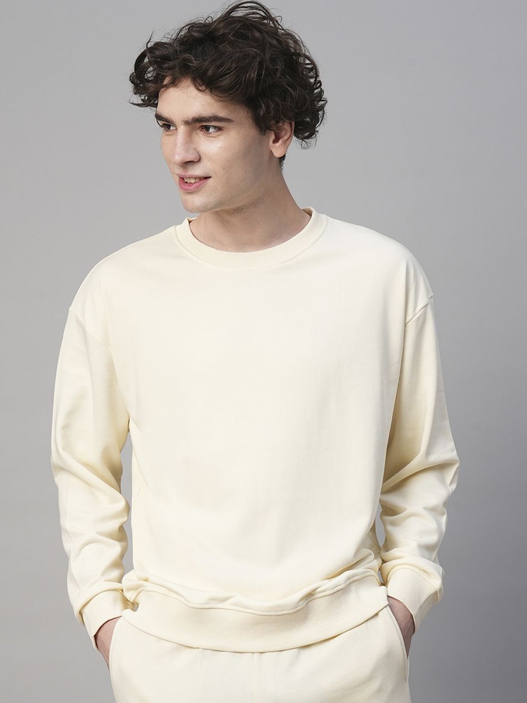 

PRONK Men Sweatshirt, Off white