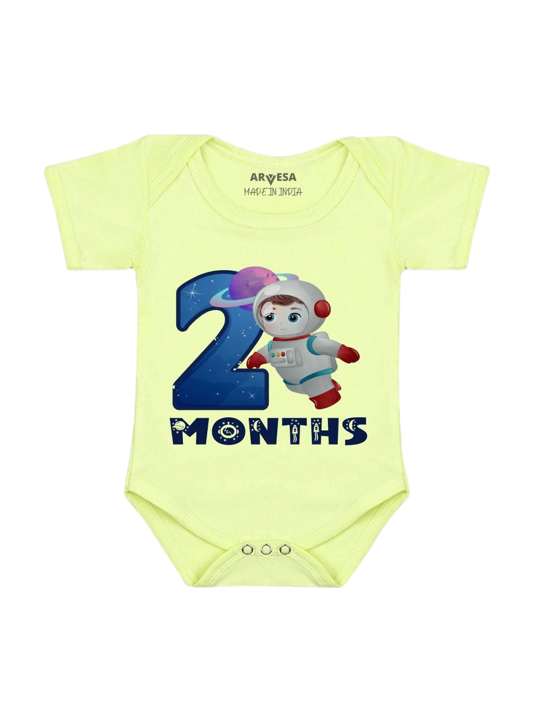 

Arvesa Infants Printed Bodysuit, Yellow