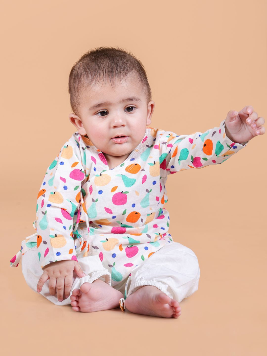 

MAMA AND PEACHES Unisex Kids Checked Pyjamas, White