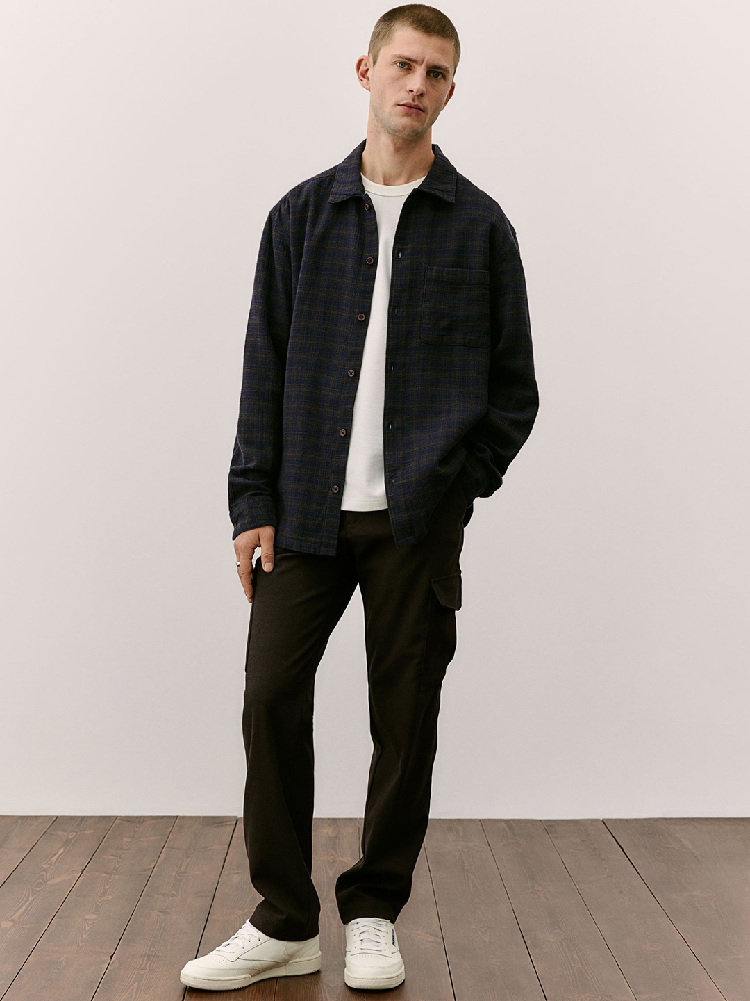 

H&M Cargo Trousers, Brown
