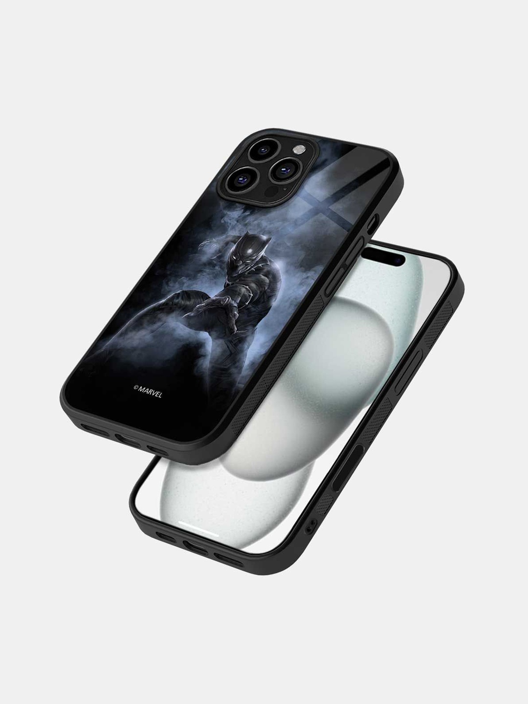 

macmerise Superhero Printed iPhone 16 Pro Max Bumper Case Mobile Accessories, Black