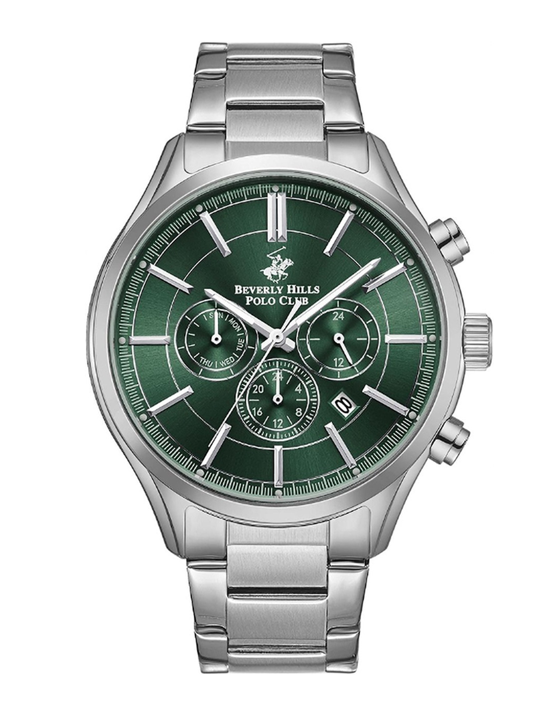 

Beverly Hills Polo Club Men Skeleton Dial Analogue Multi Function Watch BP5009Y.370, Green
