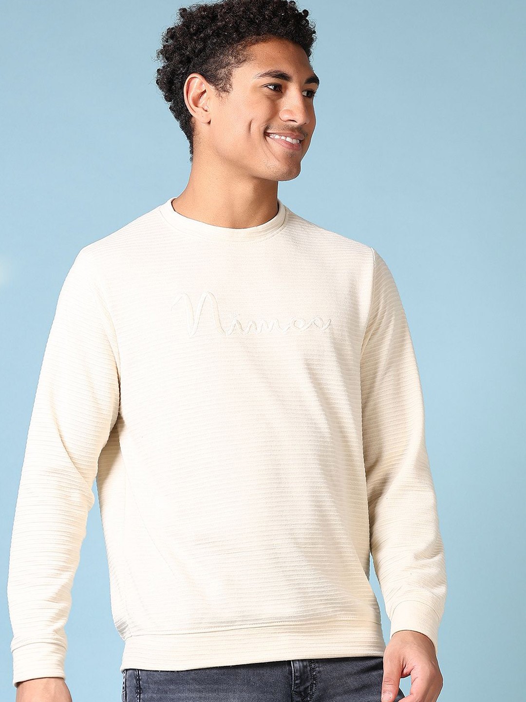 

V-Mart Men Sweatshirt, Off white