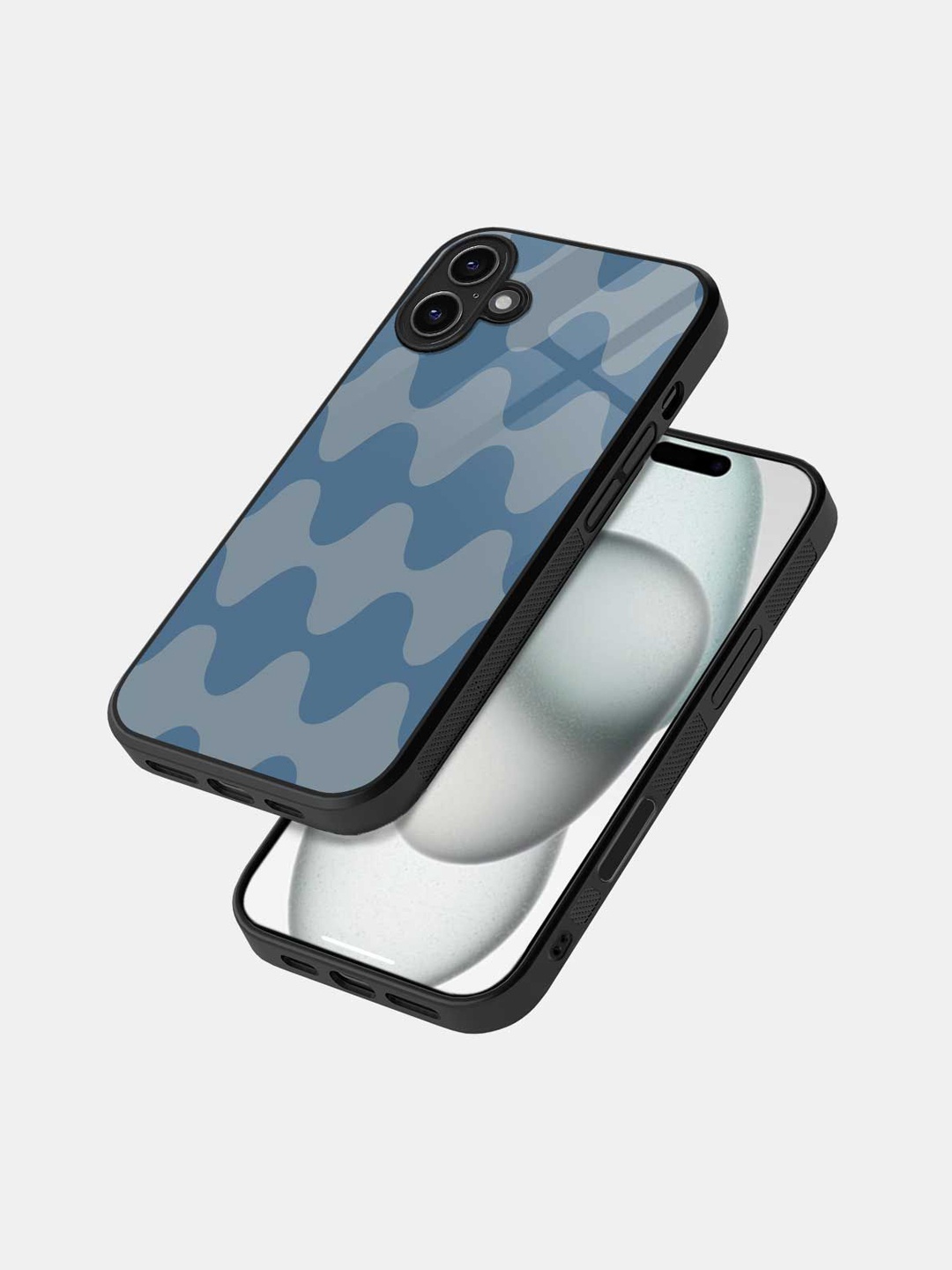 

macmerise Quirky Printed iPhone 16 Plus Back Case Mobile Accessories, Blue