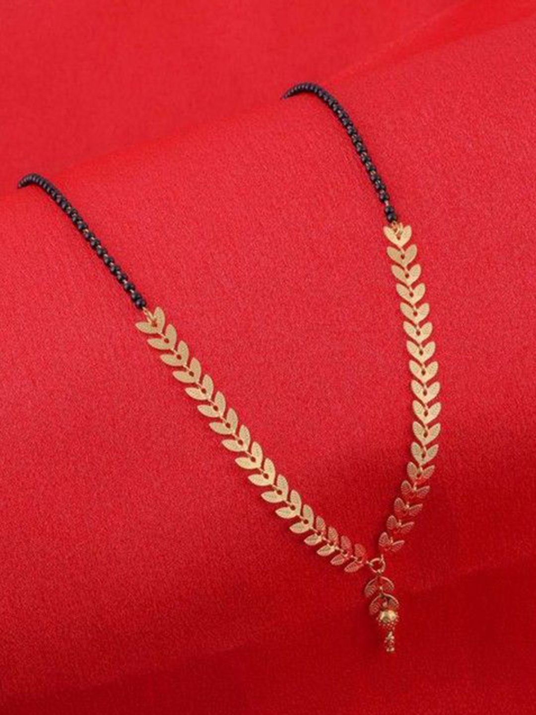 

Wynona Gold-Plated Artificial Beads Mangalsutra