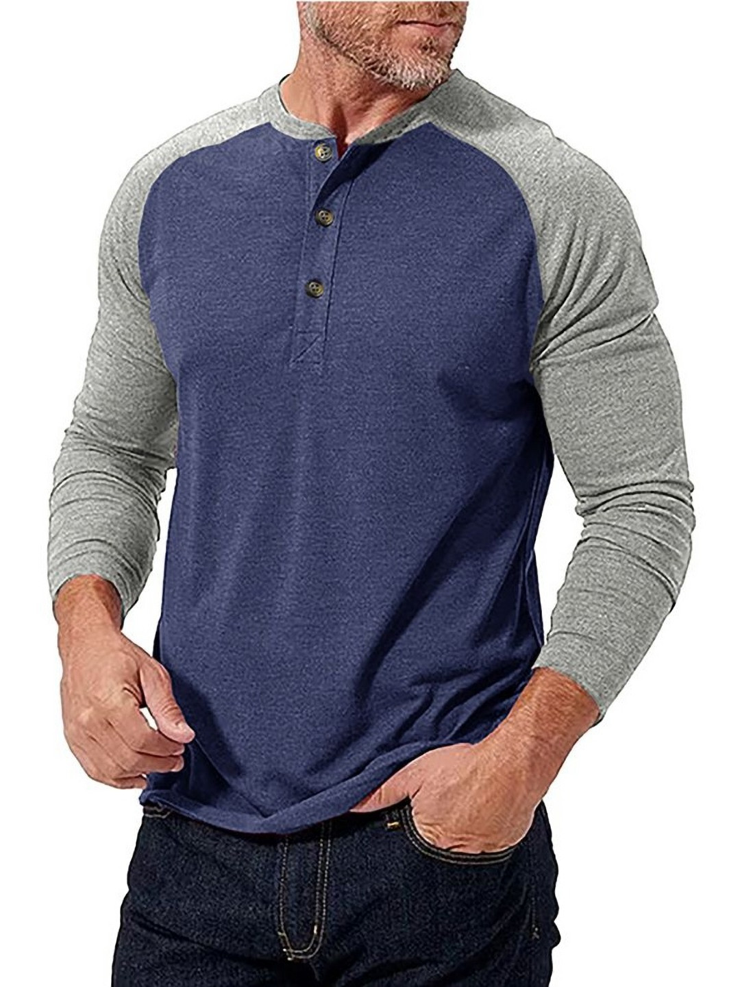 

StyleCast x Revolte Men Colourblocked T-shirt, Blue