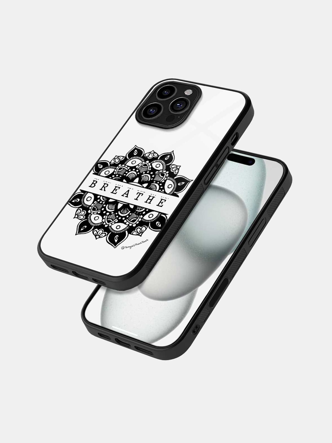 

macmerise Quirky Printed iPhone 16 Pro Max Bumper Case Mobile Accessories, Black