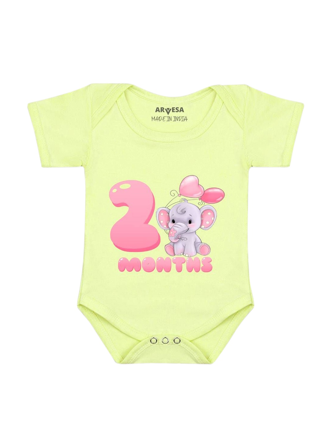 

Arvesa Infants Printed Bodysuit, Yellow