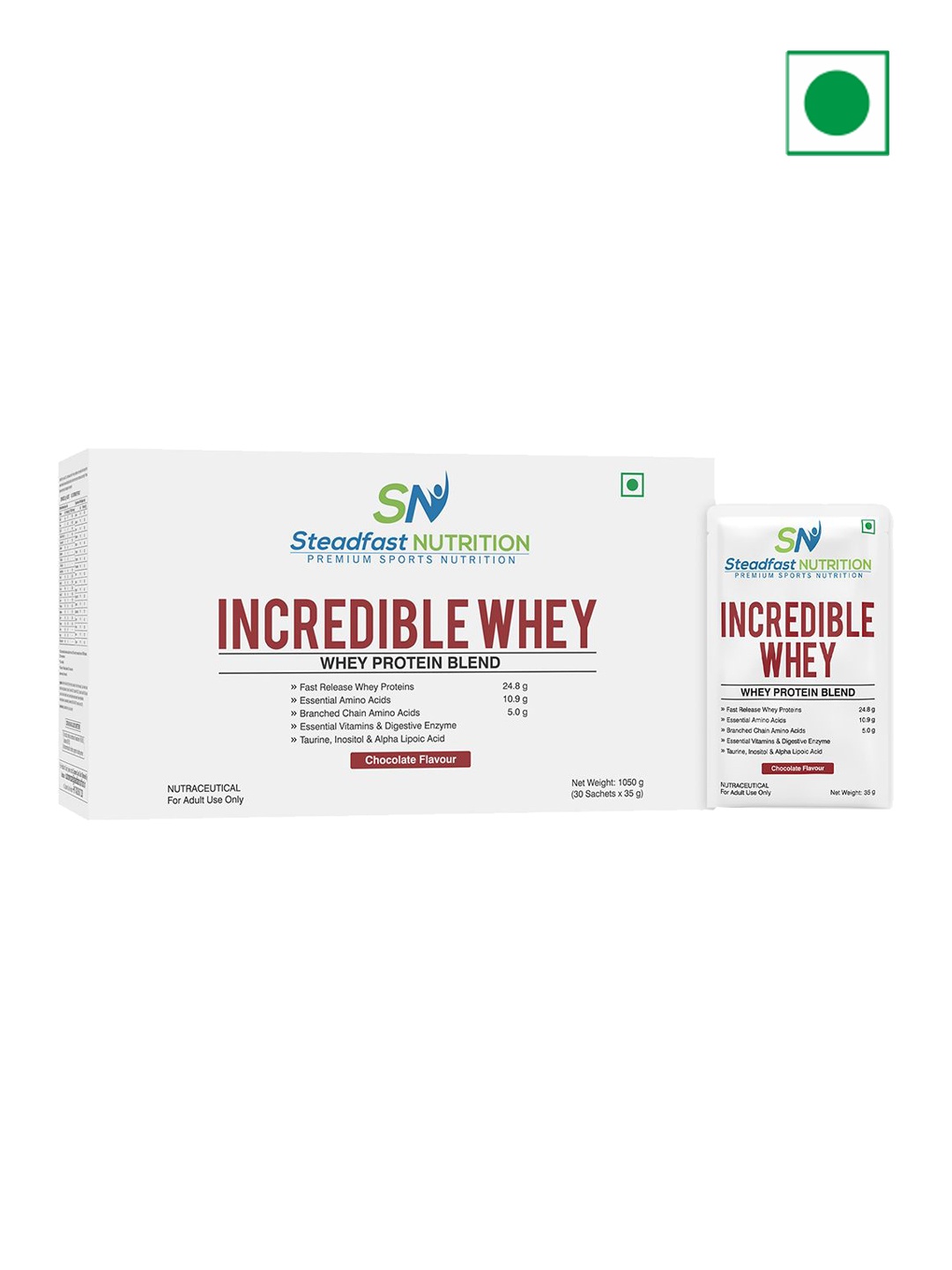 

Incredible Whey Protein Blend For An Incredible You Chocolate 30 Sachets 1050g, White