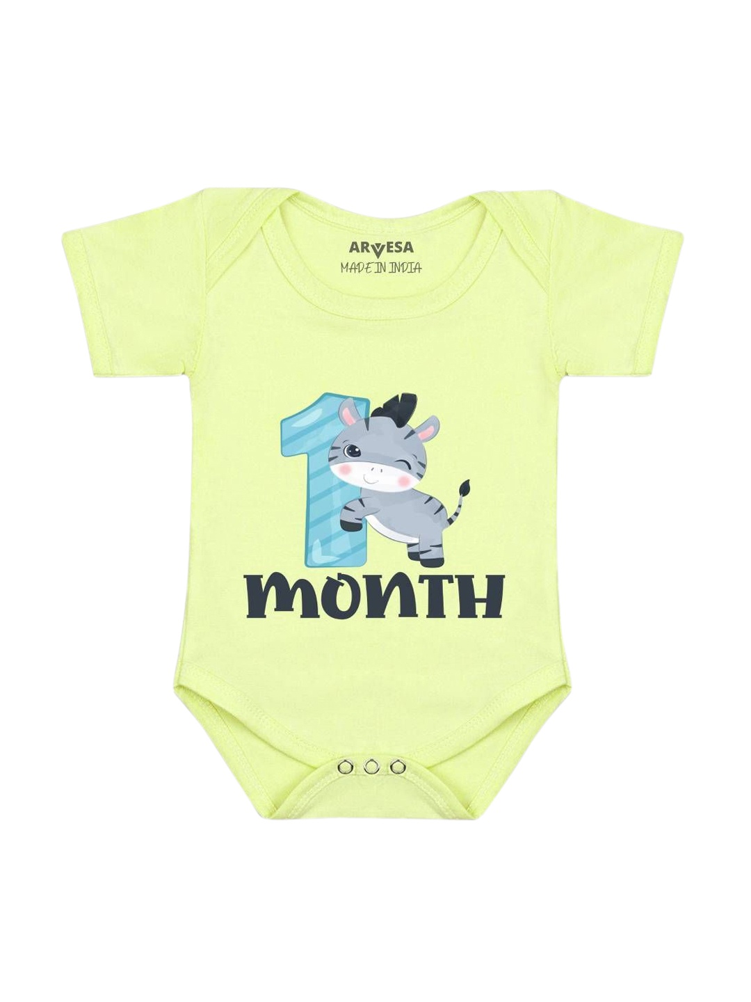 

Arvesa Infants Printed Bodysuit, Yellow