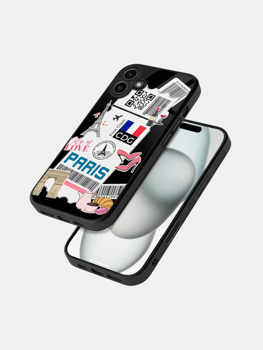 

macmerise Typography Printed iPhone 16 Bumper Case Mobile Accessories, Black