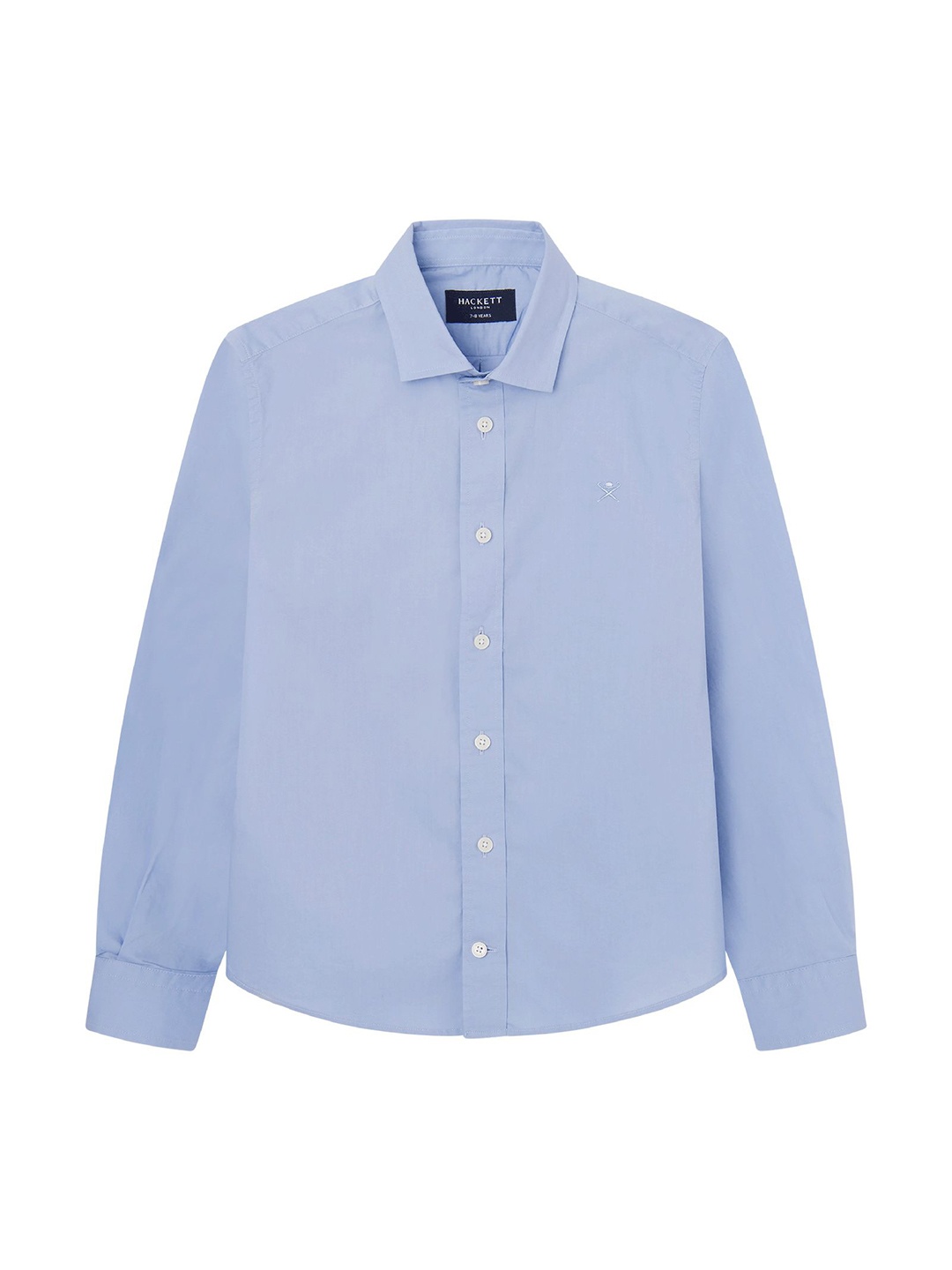 

HACKETT LONDON Boys Solid Pure Cotton Casual Shirt, Blue