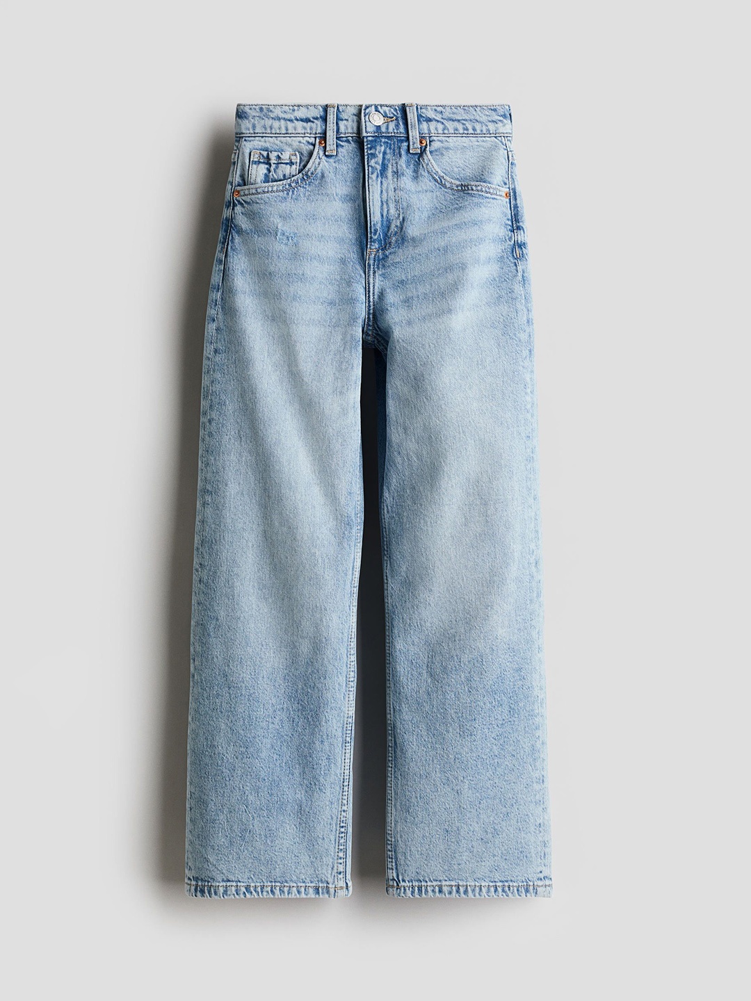 

H&M Girls Wide Leg Jeans, Blue