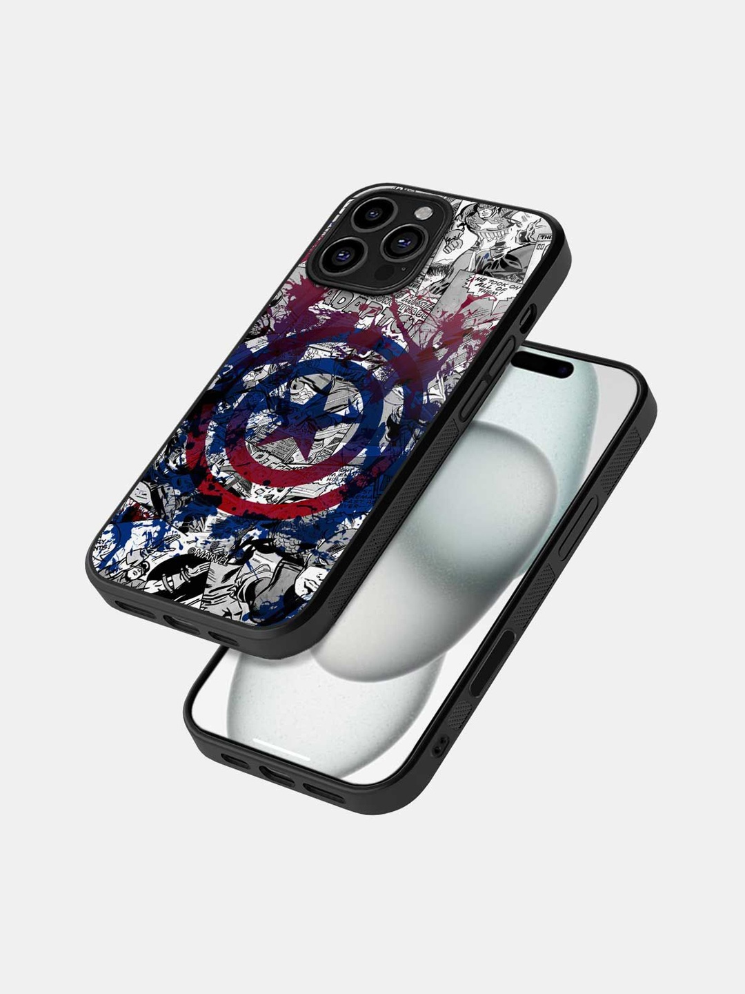 

macmerise Geometric Printed iPhone 16 Pro Max Bumper Case Mobile Accessories, Black