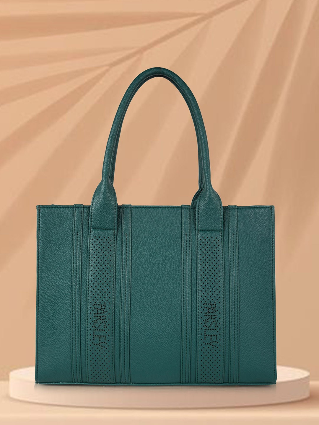 

PARSLEY Structured Tote Bag, Green