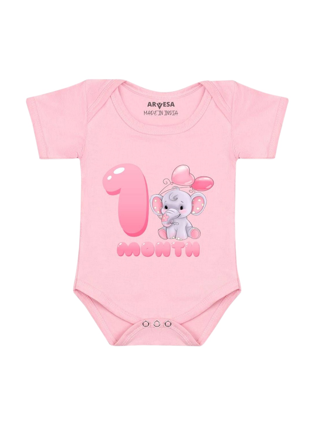 

Arvesa Infants Printed Bodysuit, Pink