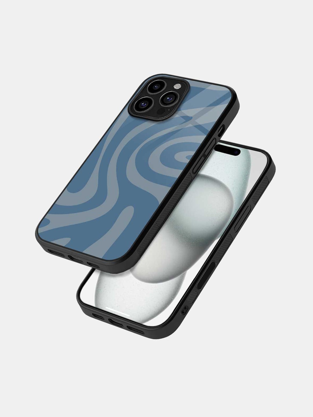 

macmerise Quirky Printed iPhone 16 Pro Max Back Case Mobile Accessories, Blue