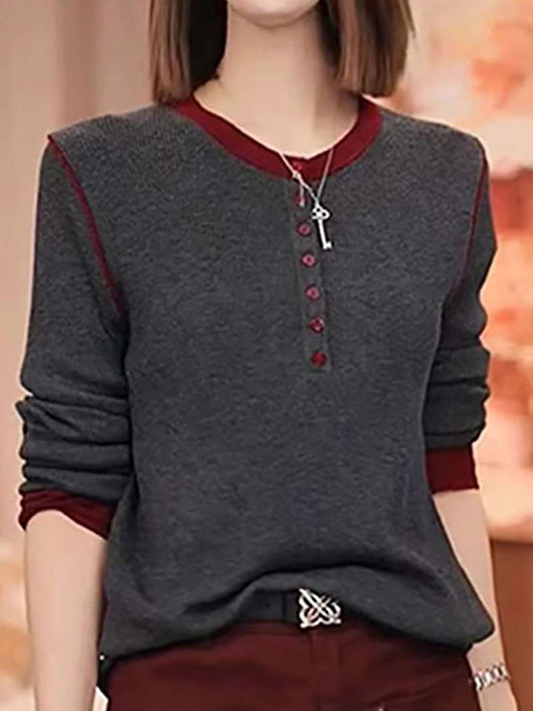 

StyleCast x Revolte Top, Grey