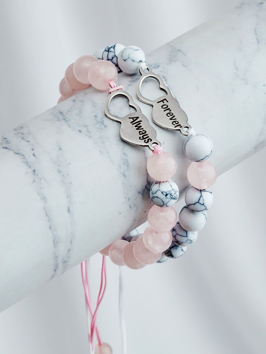 

JOKER & WITCH Women 2 Wraparound Bracelet, Silver