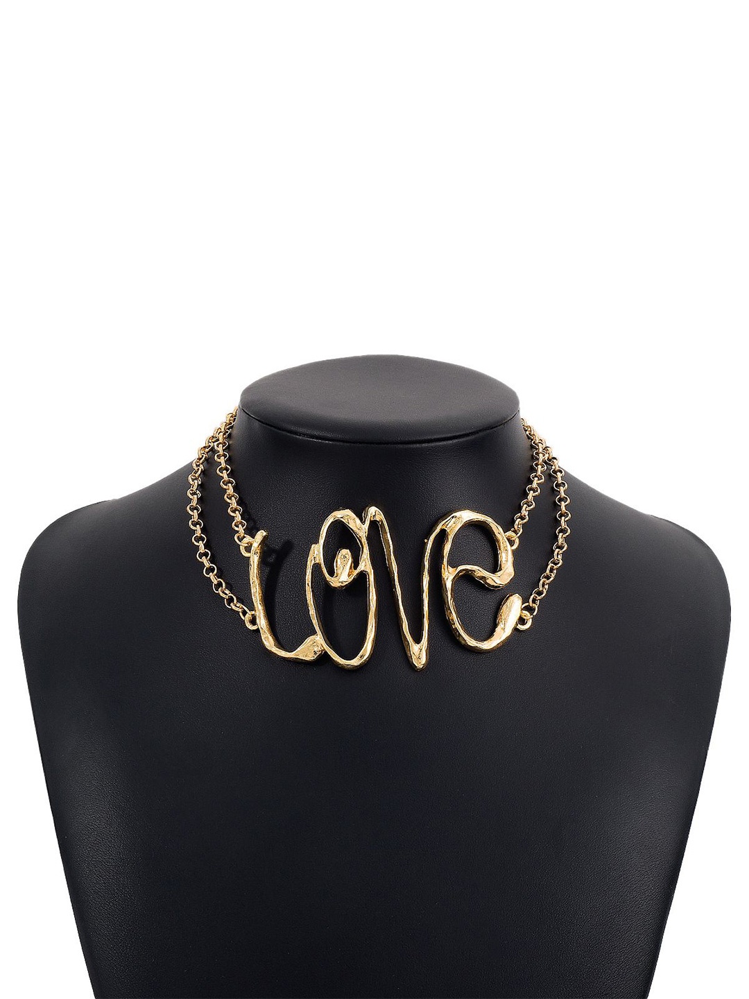 

Just Lil Things Textured Choker Necklace, Gold