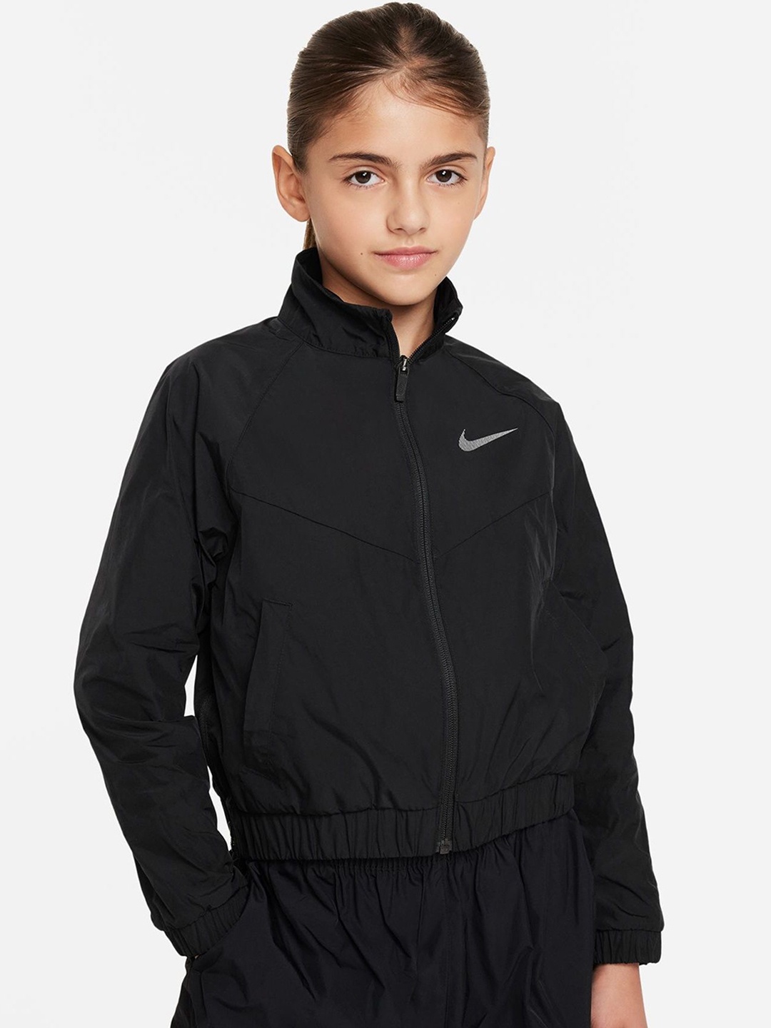 

Nike Sportswear Windrunner Older Kids' (Girls') Loose Jacket, Black