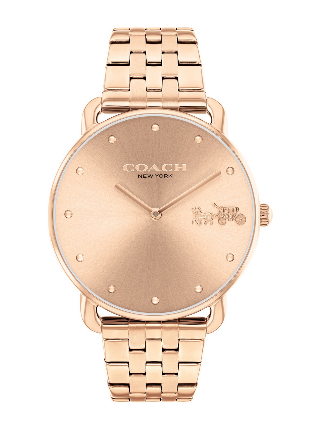 

Coach Women Elliot Analogue Watch 14504292, Rose gold