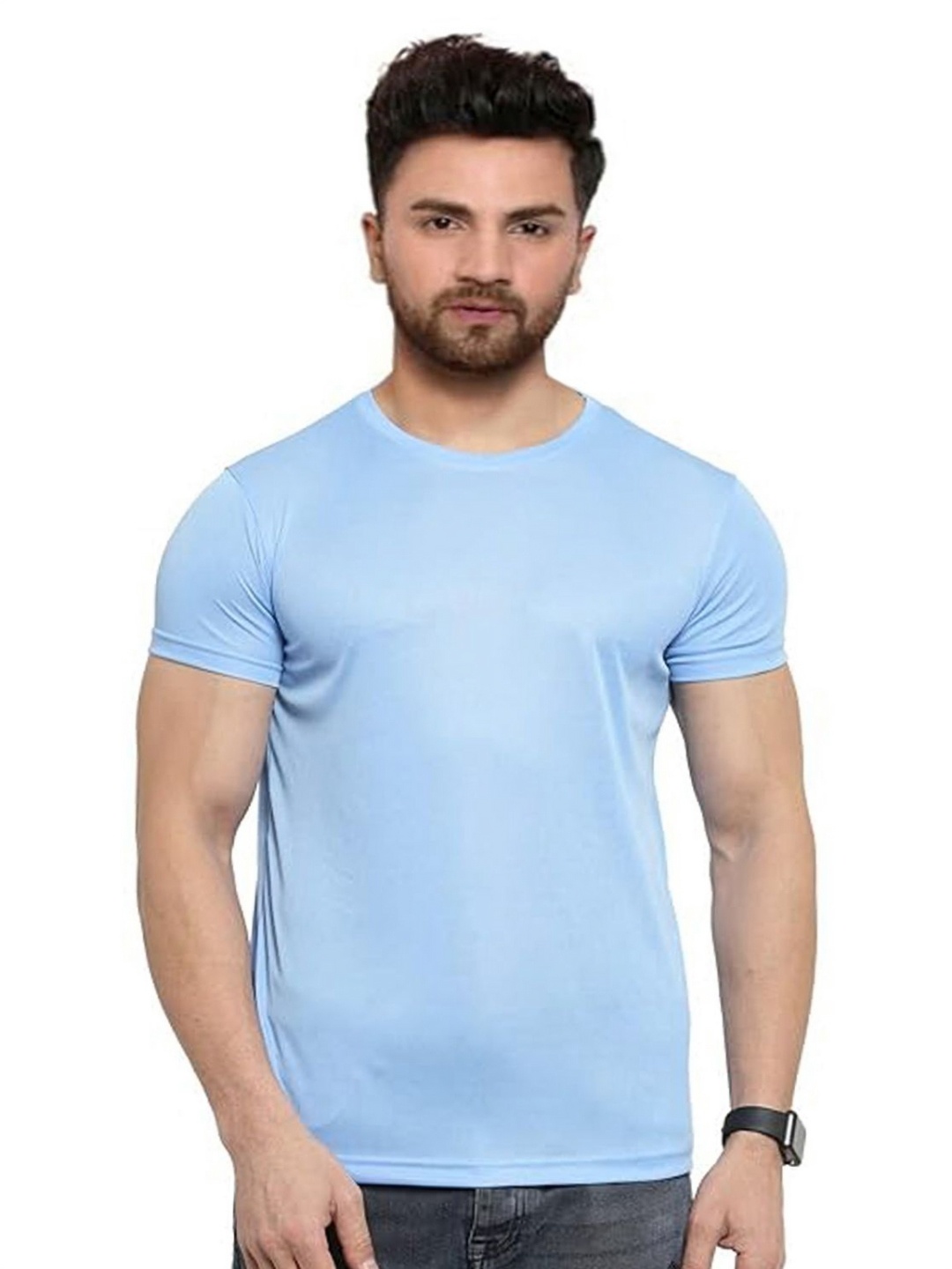 

Diving Deep Men Raw Edge T-shirt, Blue