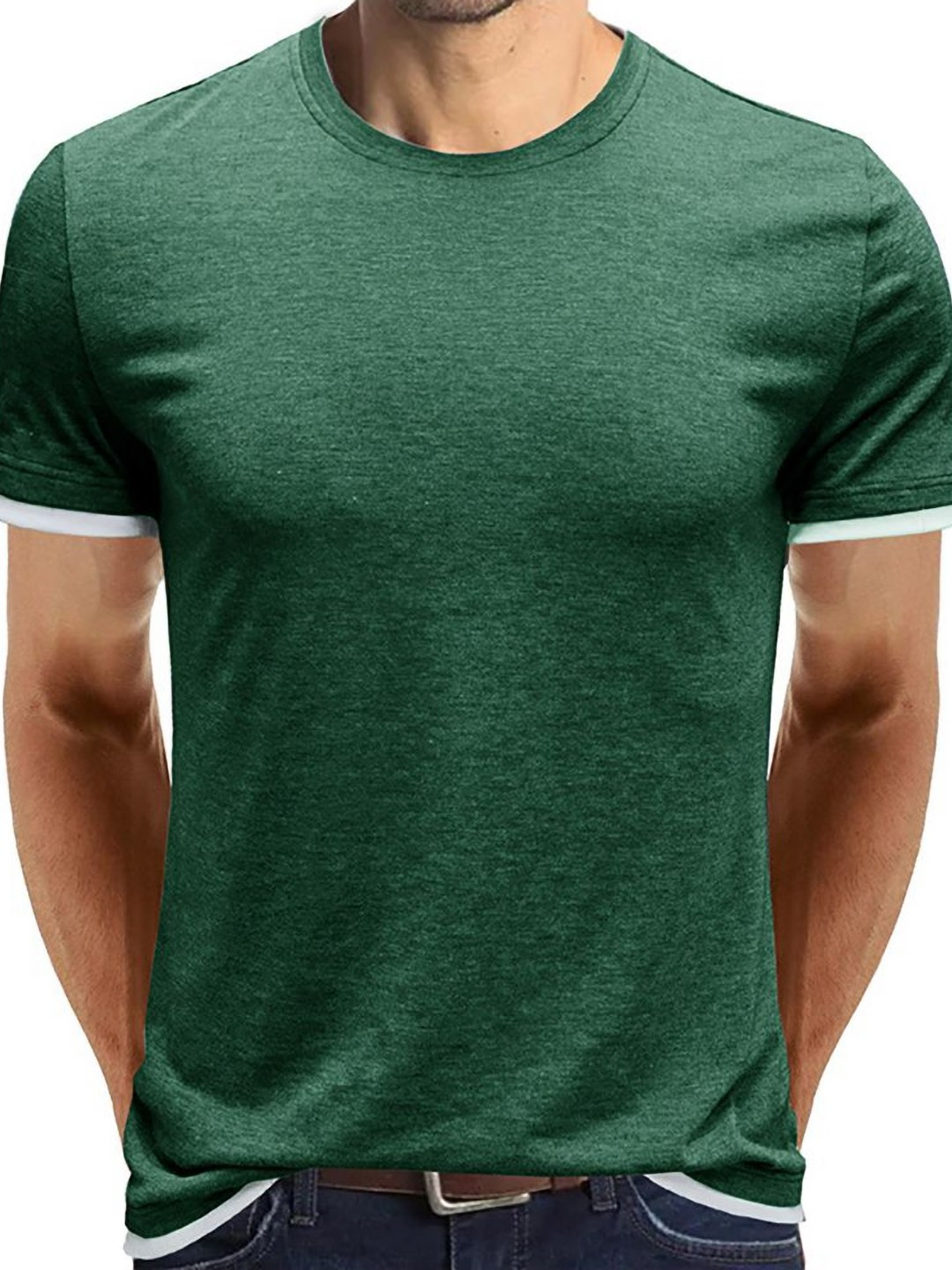 

StyleCast x Revolte Men T-shirt, Green