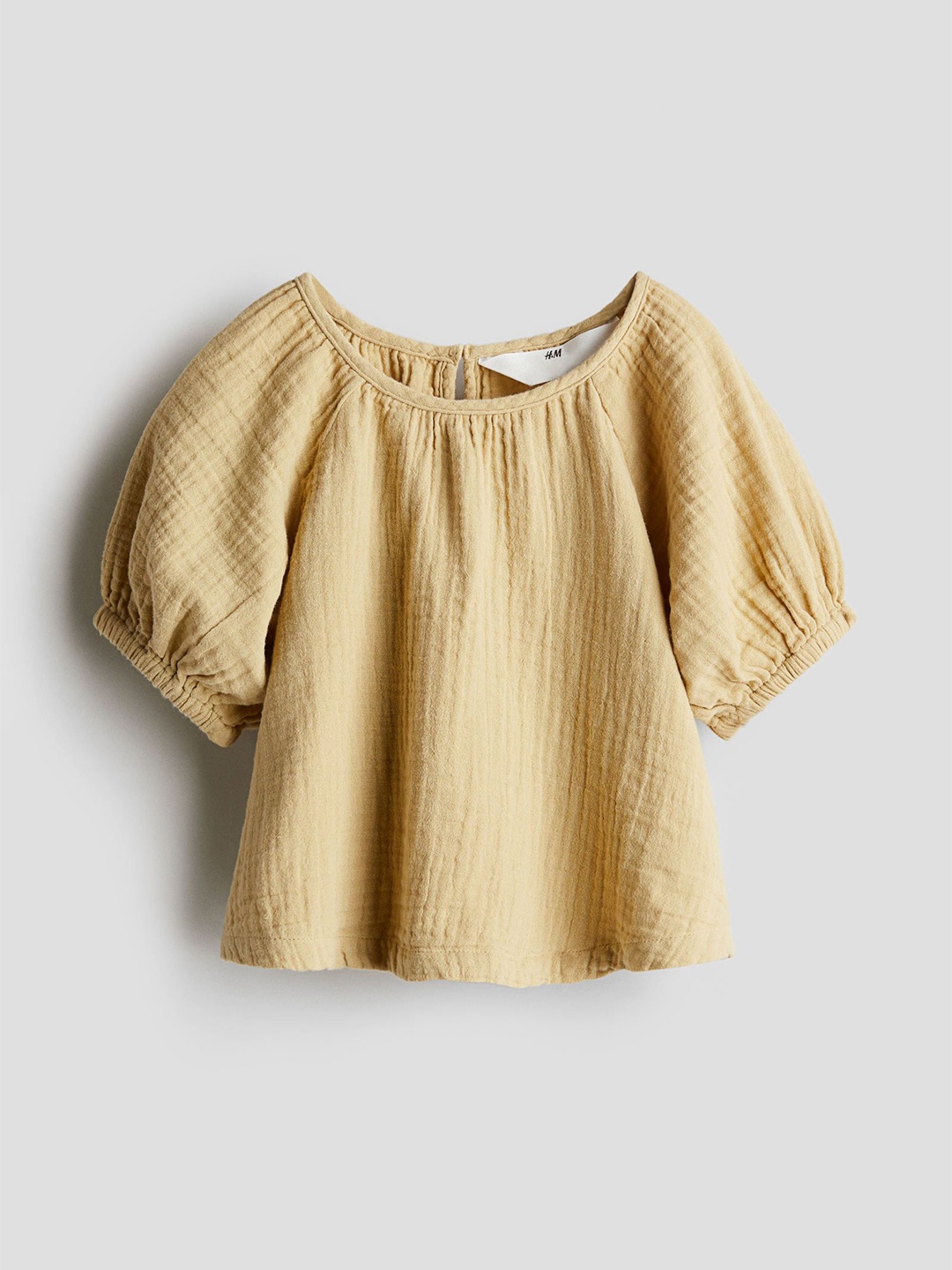 

H&M Girls Muslin Blouse, Yellow