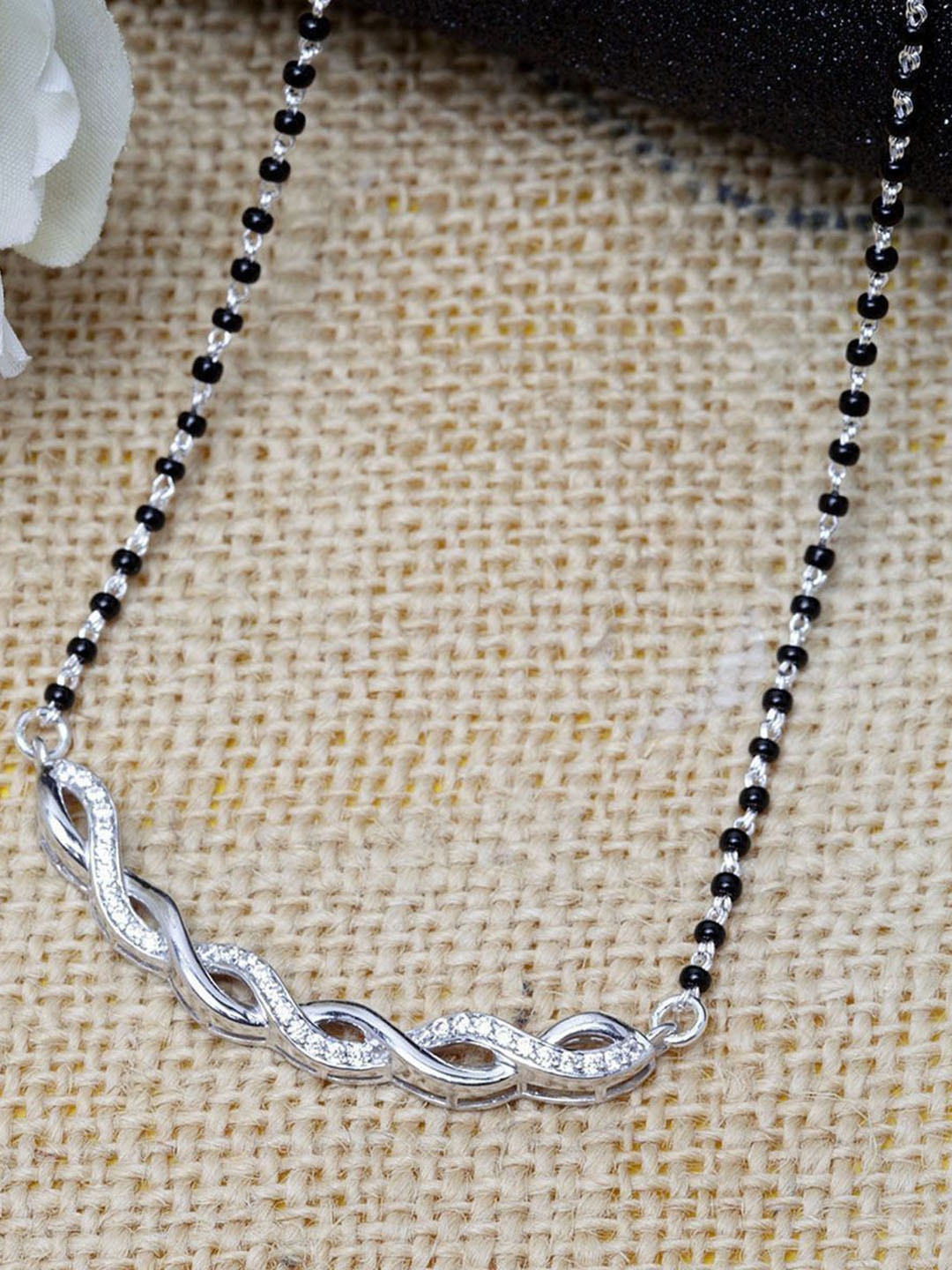 

Wynona Silver-Plated Mangalsutra