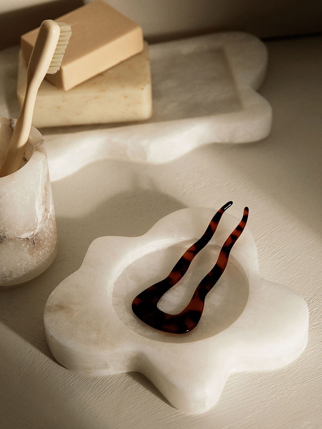 

H&M Small Alabaster Tray, White