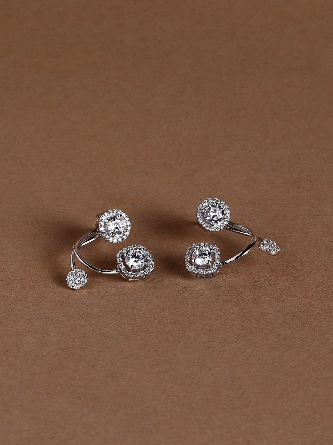 

Luxevogue Contemporary Studs Earrings, Rose gold