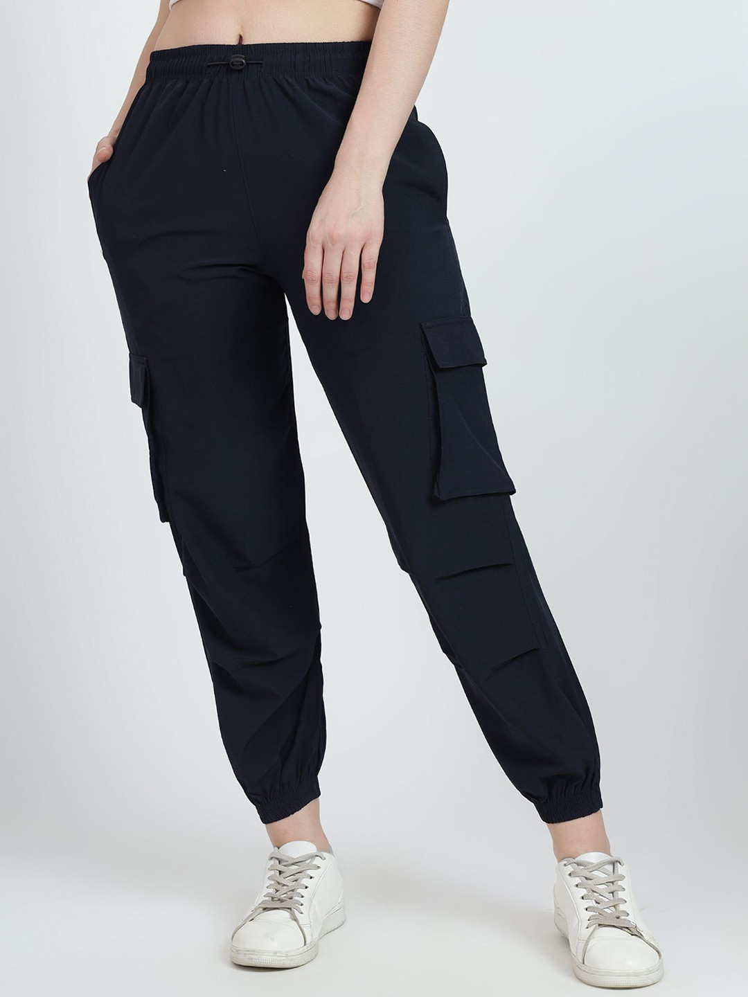 

TABADTOD Women Striped Relaxed Loose Fit Trousers, Blue