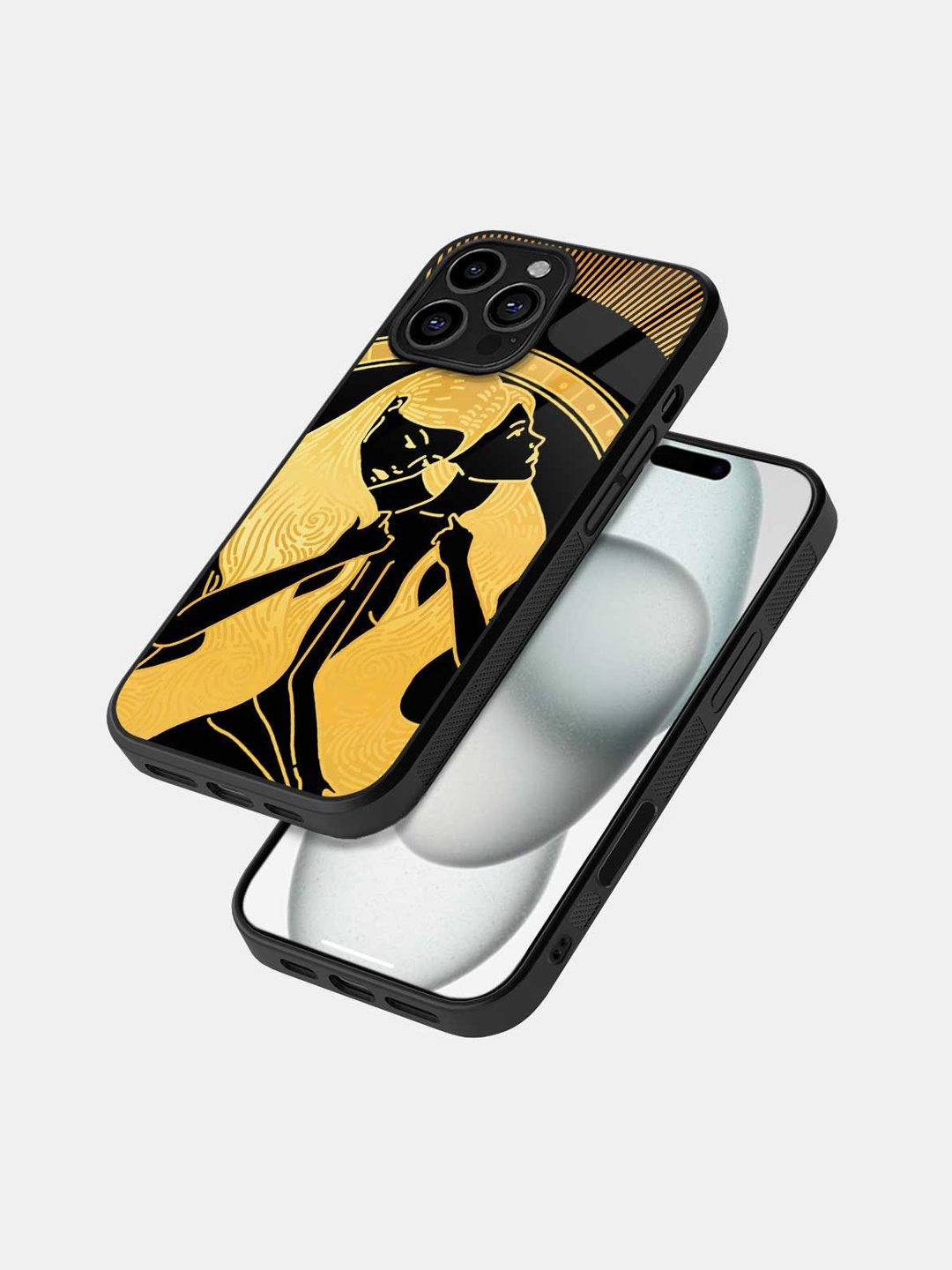 

macmerise Superhero Printed iPhone 16 Pro Max Bumper Case Mobile Accessories, Black