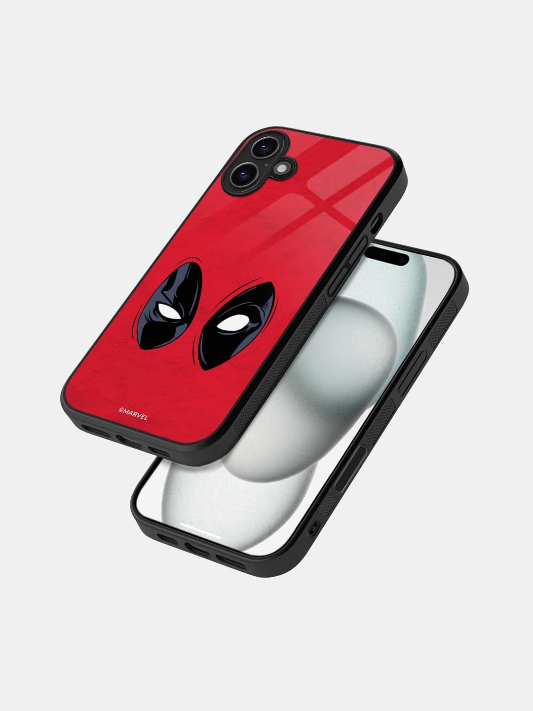 

macmerise Cartoon Characters Printed iPhone 16 Bumper Case Mobile Accessories, Black
