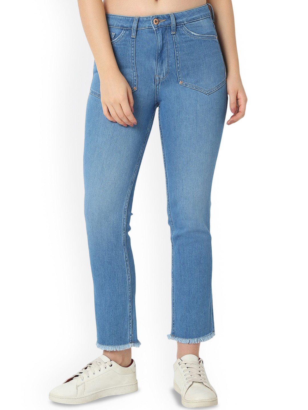

SPYKAR Women Slim Fit Light Fade Jeans, Blue