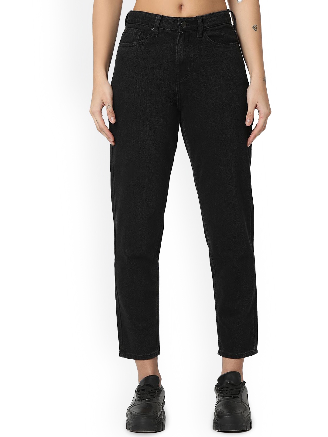 

SPYKAR Women High-Rise Jeans, Black