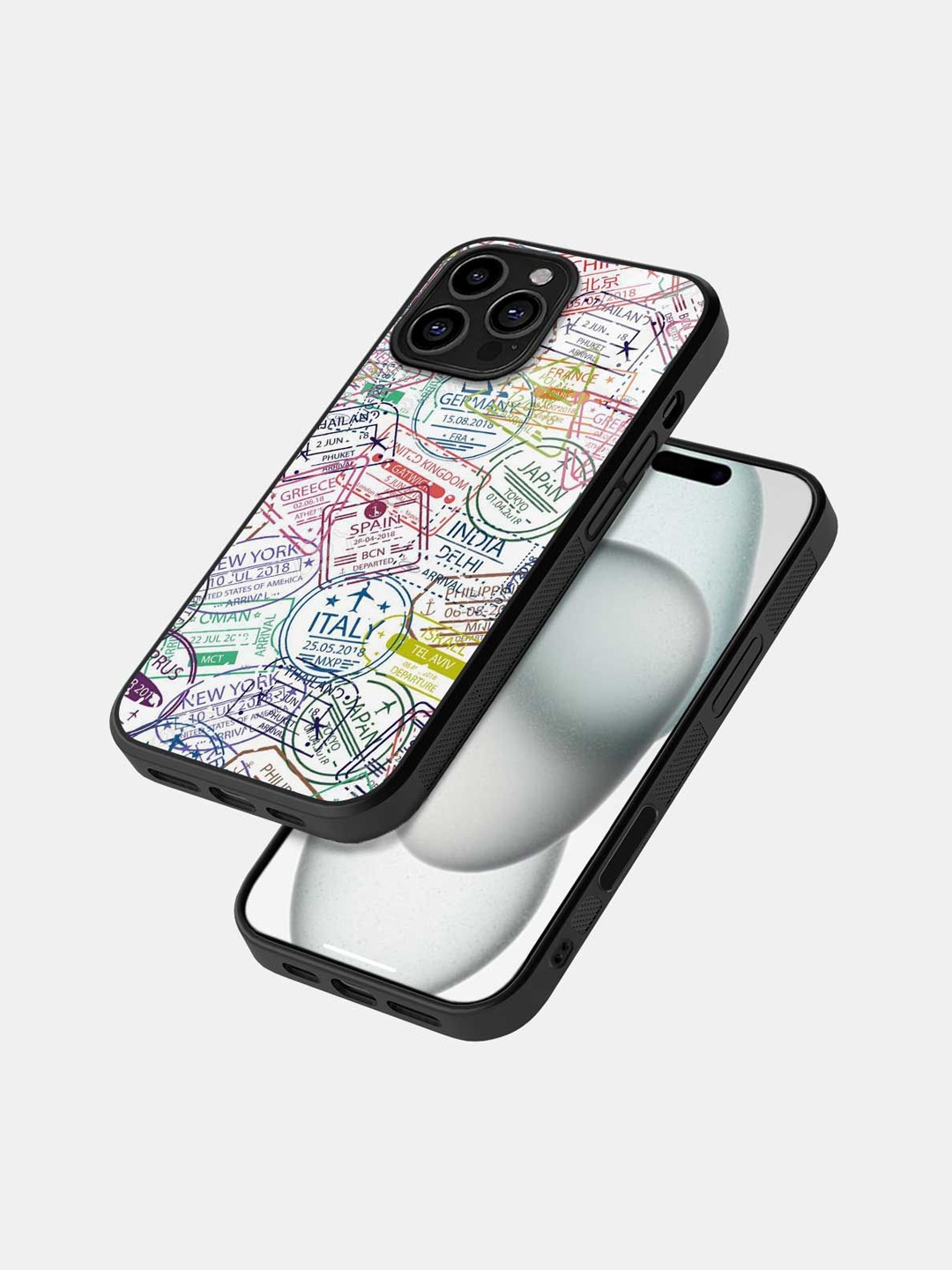 

macmerise Typography Printed iPhone 16 Pro Max Bumper Case Mobile Accessories, Black