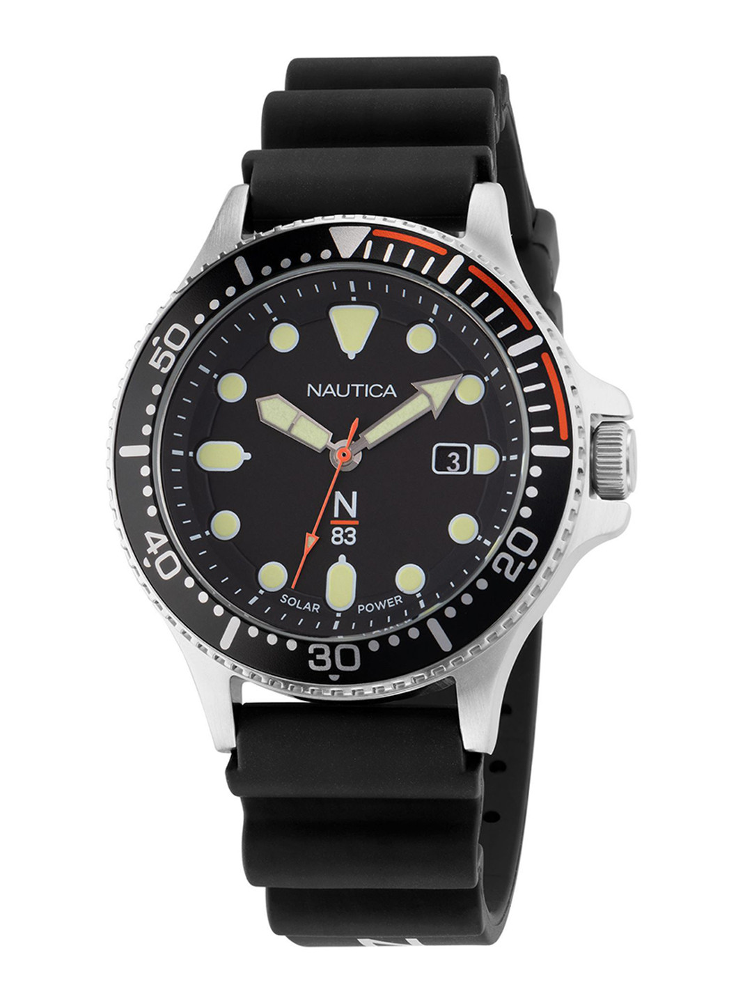 

Nautica Men Dial Bracelet Style Straps Reset Time Analogue Watch NAPCBS307, Black
