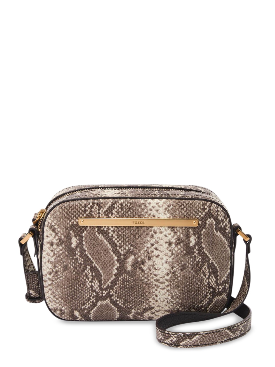 

Fossil Women Animal Printed Leather Sling Bag, Brown