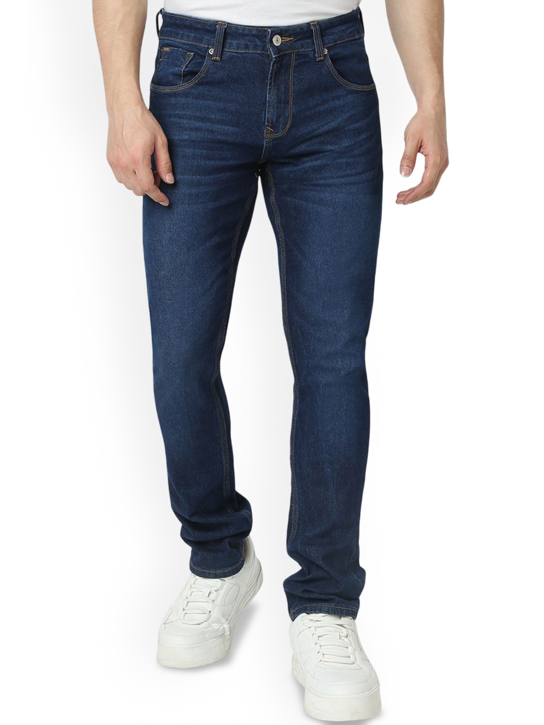 

SPYKAR Men Skinny Fit Low-Rise Light Fade Jeans, Blue