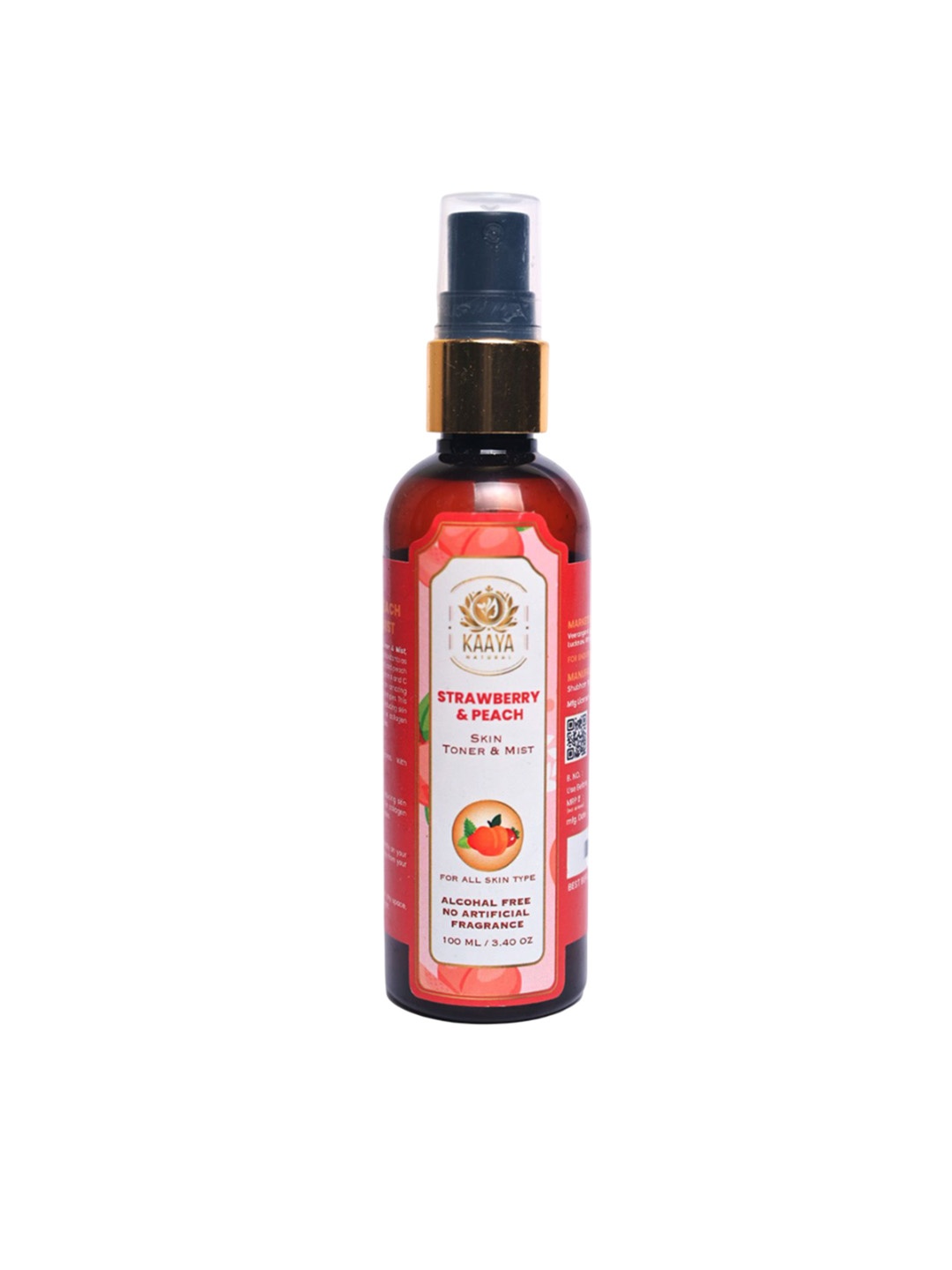 

Kaaya Natural Strawberry & Peach Toner & Mist - 100 ml