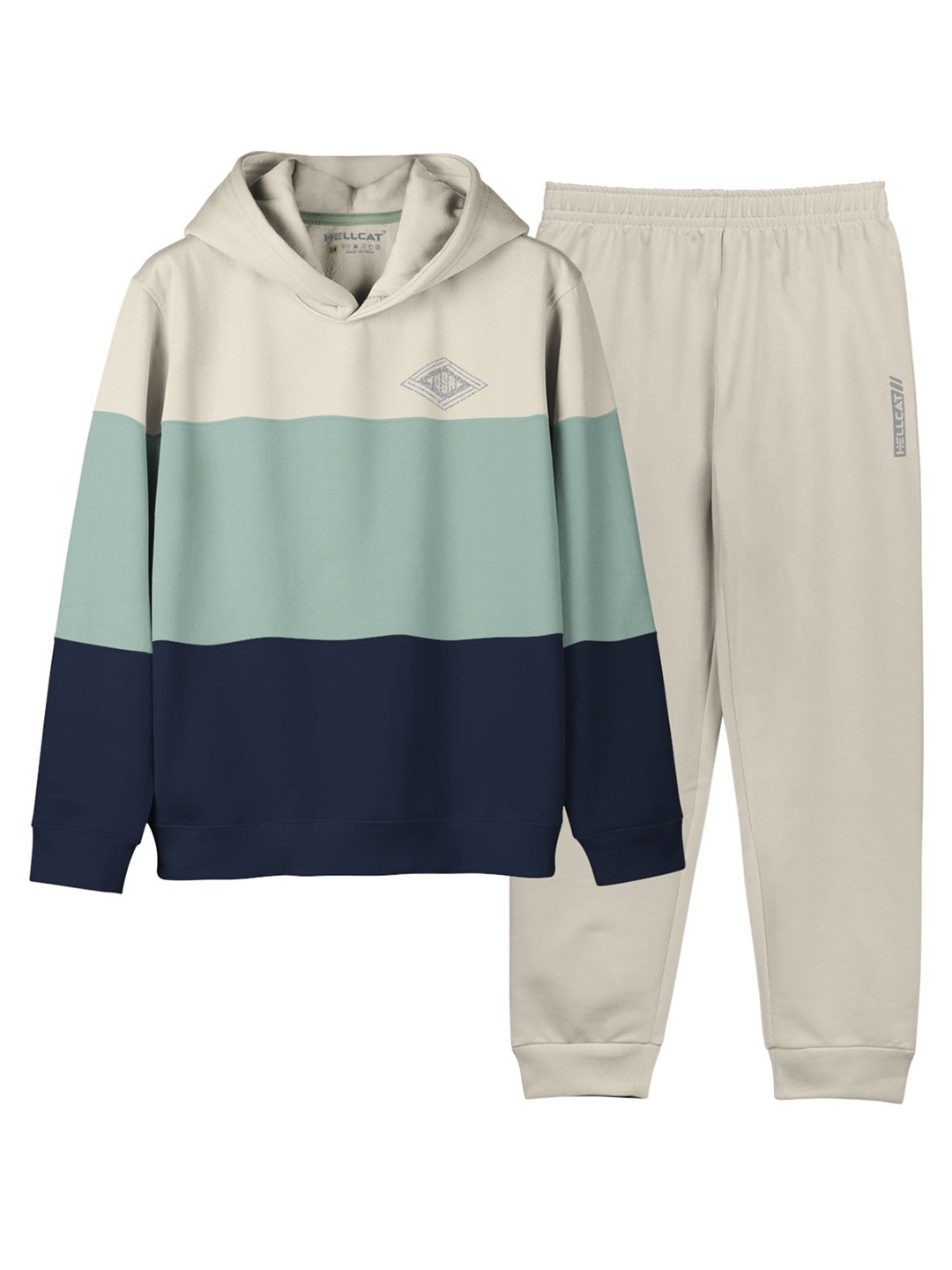 

HELLCAT Girls Colourblocked, Sea green