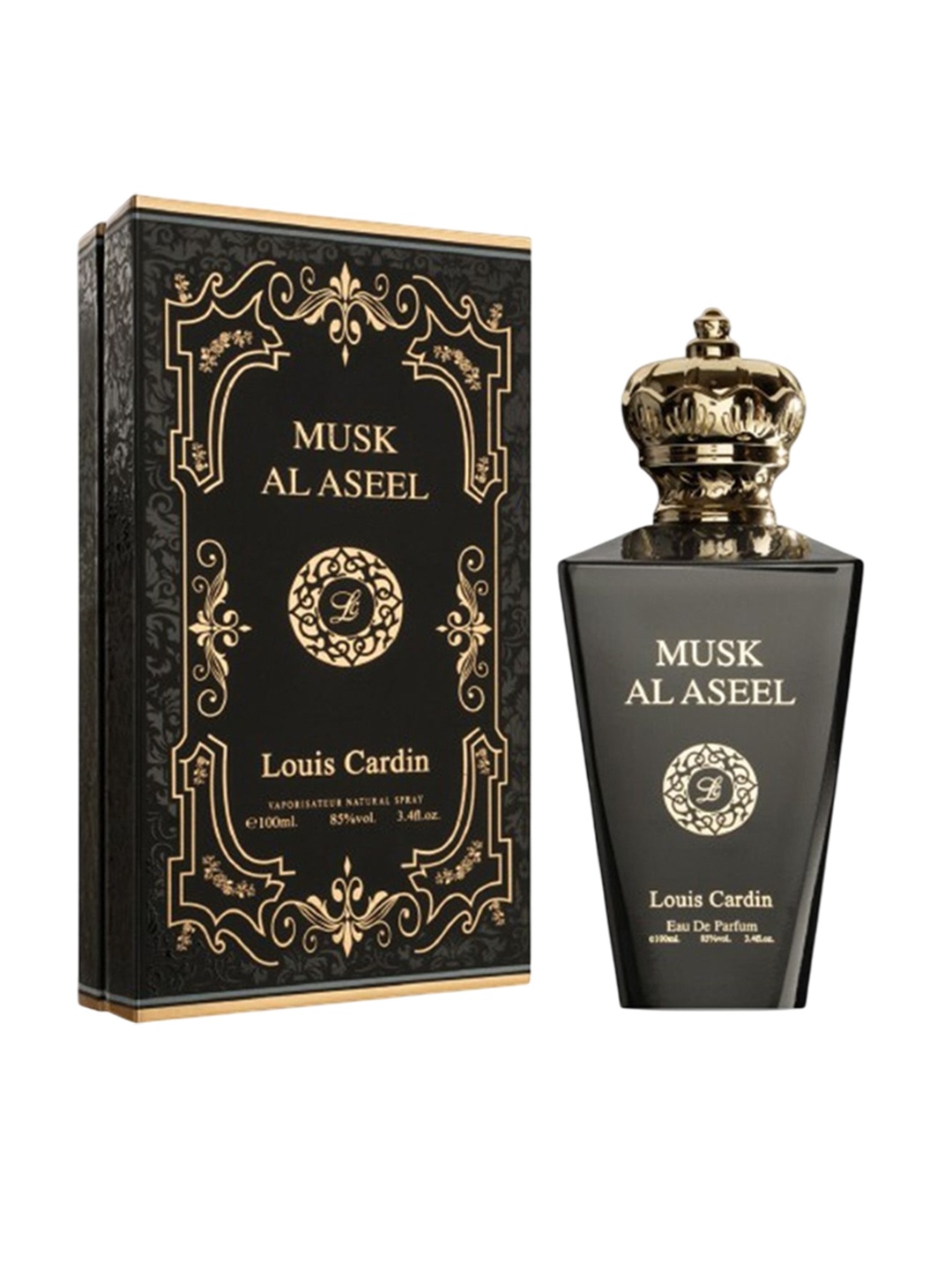 

Louis Cardin Musk AL Aseel Long Lasting Eau De Parfum - 100 ml, Black