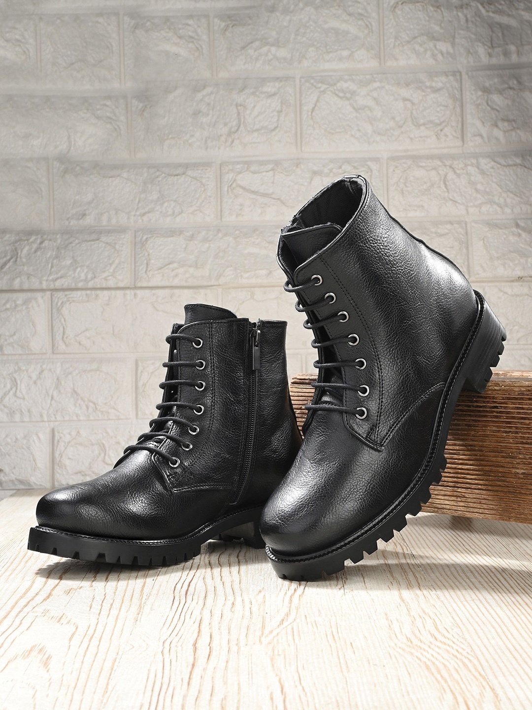 

CARLO ROMANO Women Block Heeled Regular Boots, Black