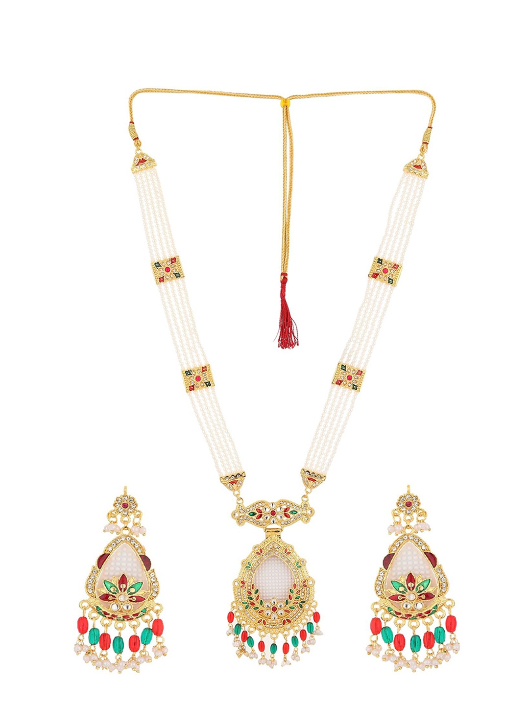 

Rhosyn Women Rajasthani Jewellery Set, Multi