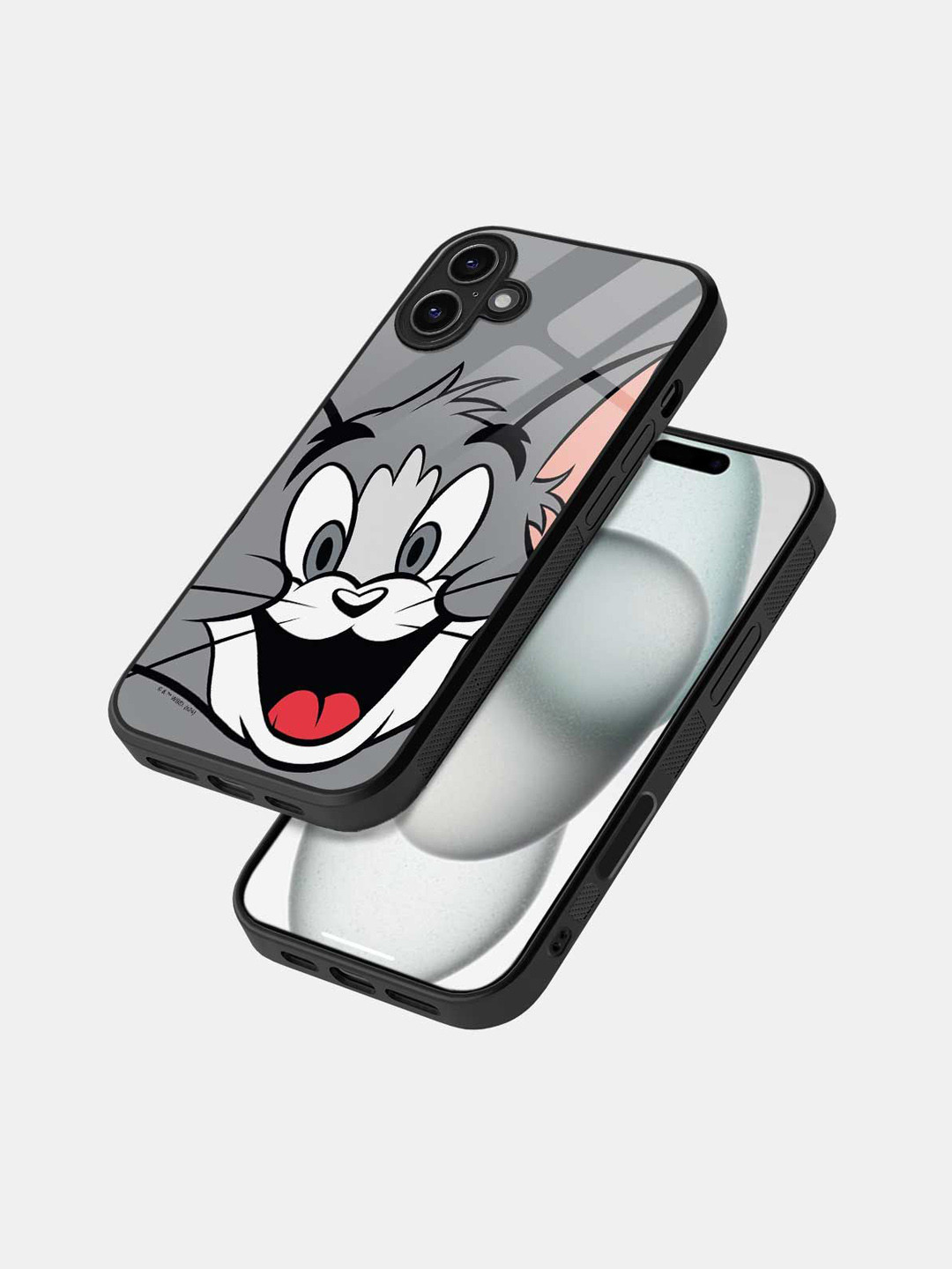 

macmerise Cartoon Characters Printed iPhone 16 Plus Bumper Case Mobile Accessories, Black
