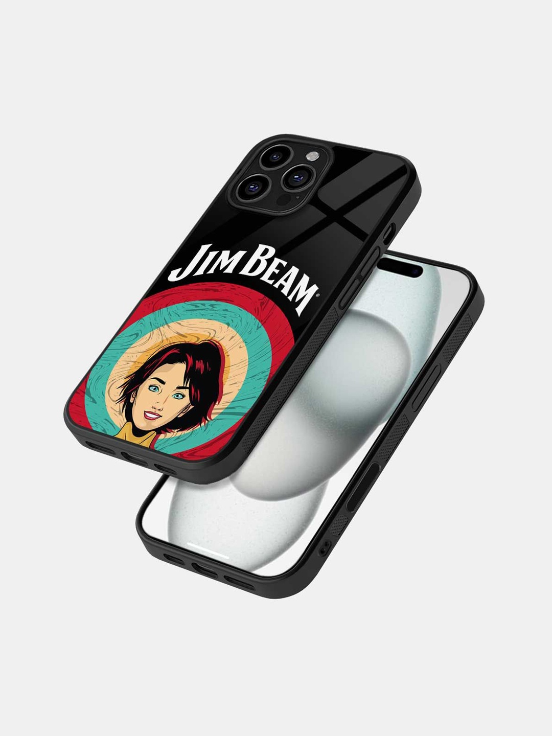 

macmerise Quirky Printed iPhone 16 Pro Max Bumper Case Mobile Accessories, Black