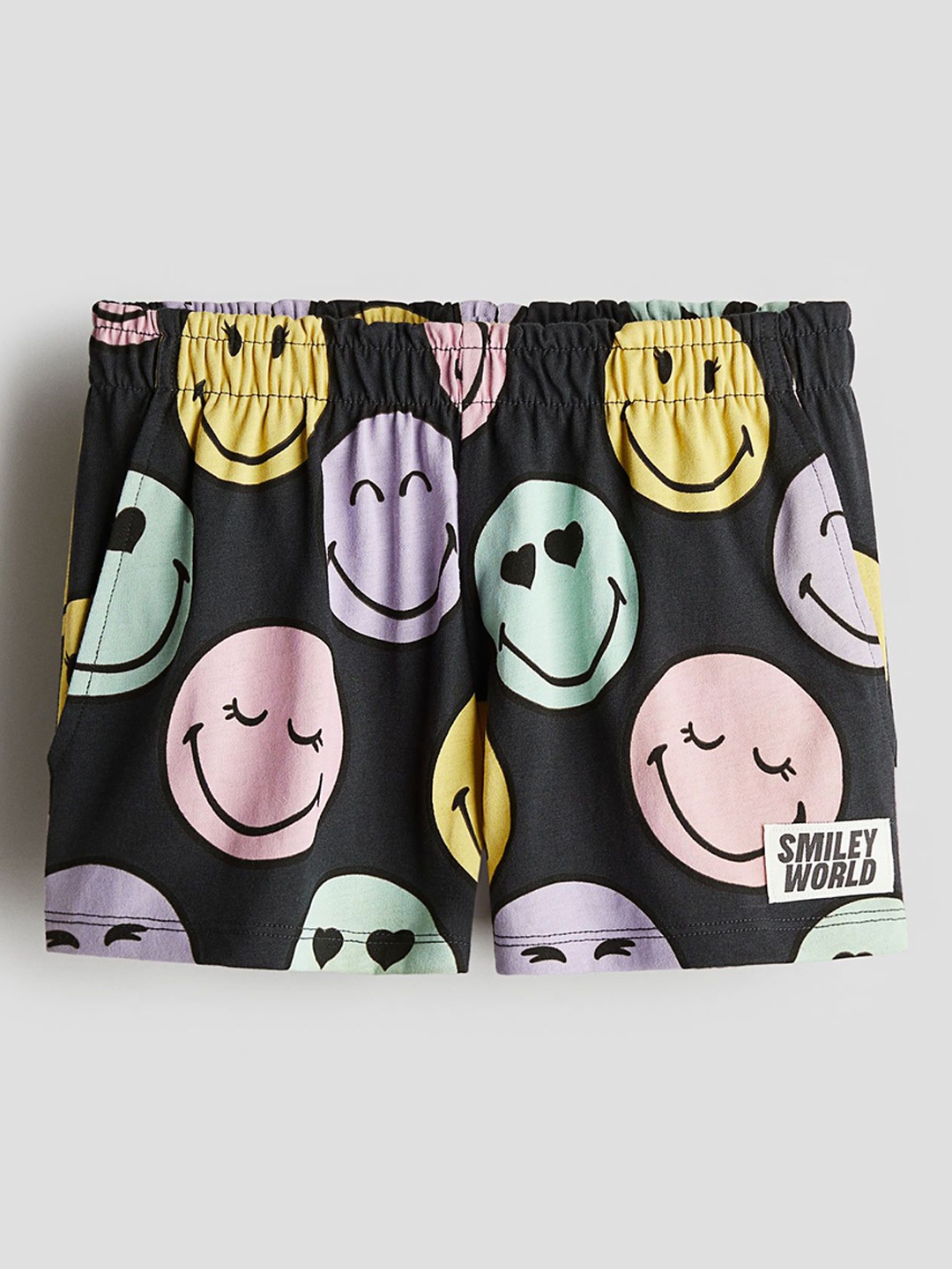 

H&M Printed Jersey Shorts, Grey